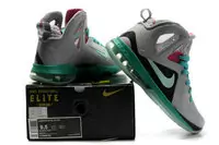 nike lebron 9.5 mid elite france silver blue